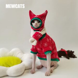 Christmas cat clothing