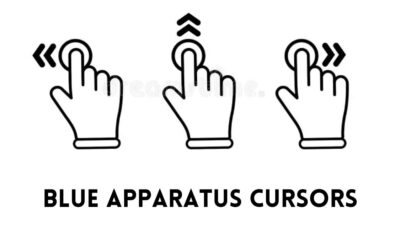 blue apparatus cursors