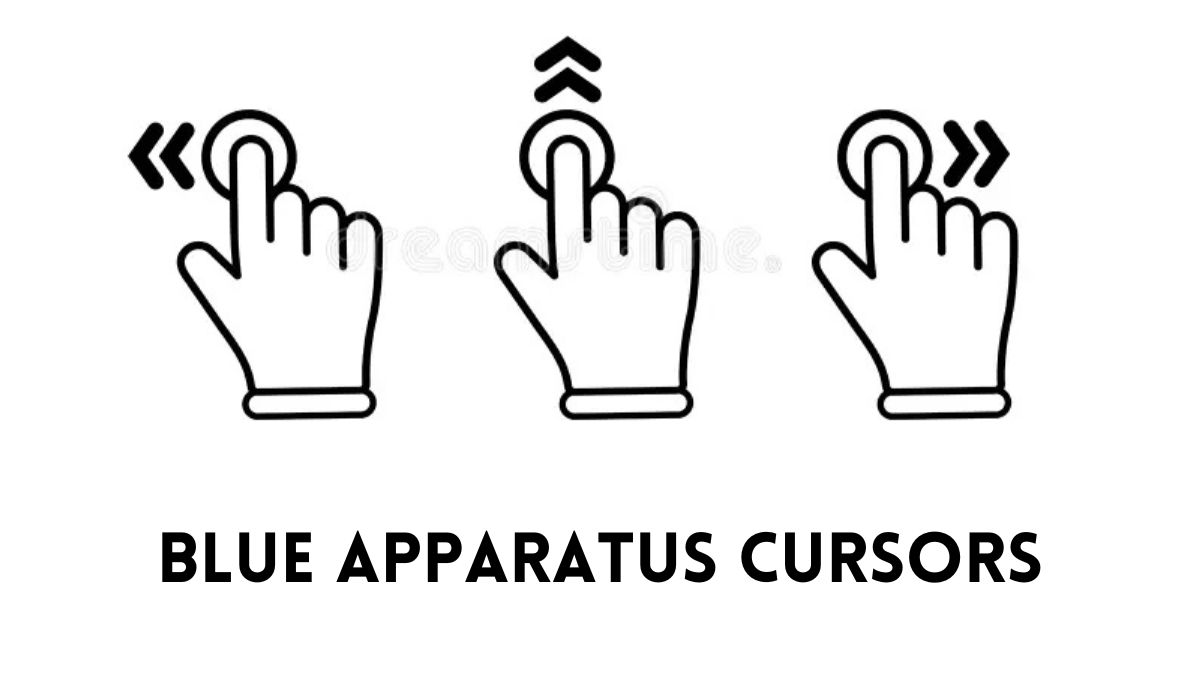 blue apparatus cursors